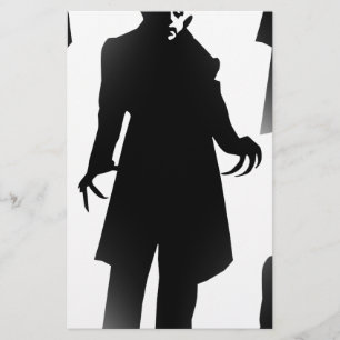 halloween nosferatu stationery