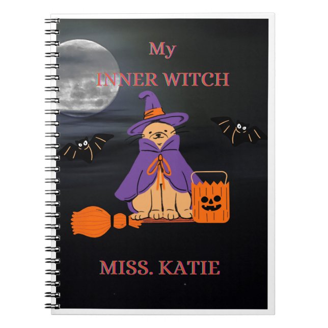 Halloween notebook for intuitive women (Front)