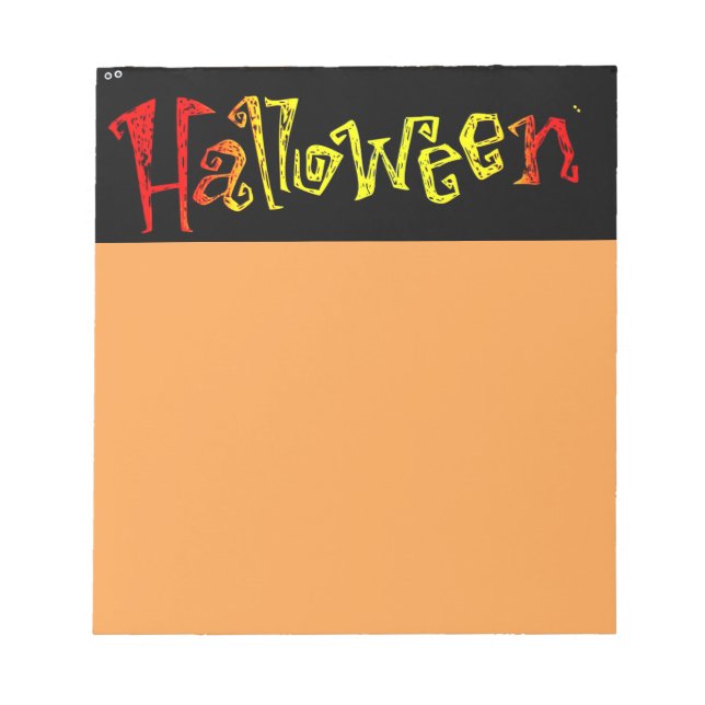 Halloween Notepad (Front)