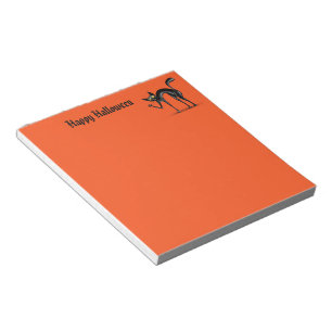 Halloween Notepad Black Cat