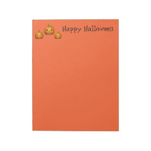 Halloween Notepad Pumpkins