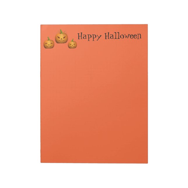 Halloween Notepad Pumpkins (Rotated)