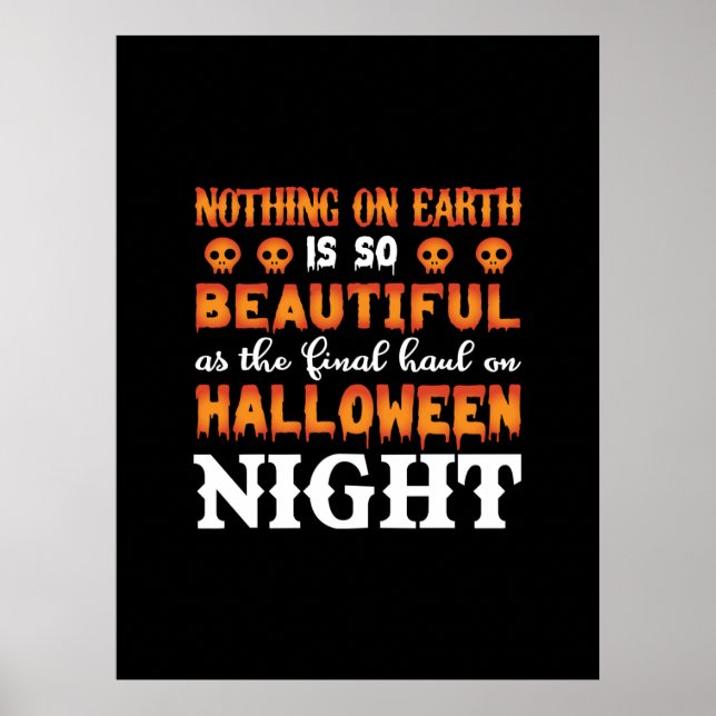 Halloween Nothing On Earth Poster (Front)