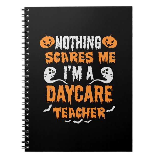 Halloween Nothing Scares Me Birthday Notebook (Front)