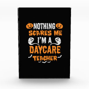 Halloween Nothing Scares Me Birthday Photo Block