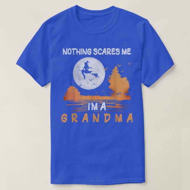Halloween Nothing Scares Me I'm A Grandma Women  T-Shirt (Design Front)
