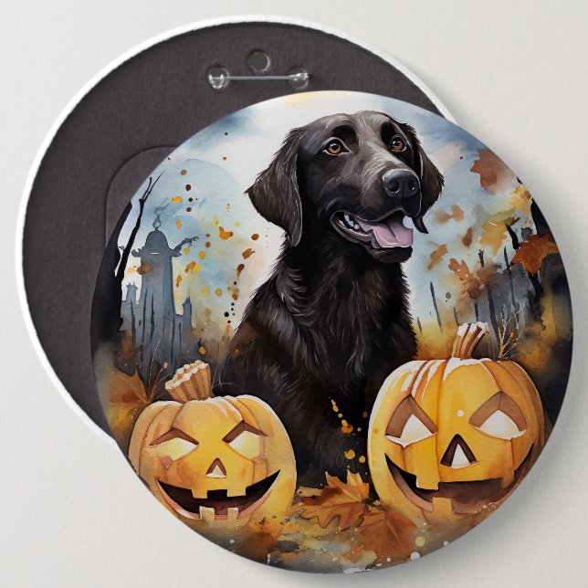 Halloween Nova Scotia With Pumpkins Scary  6 Cm Round Badge (Front & Back)