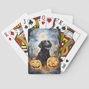 Halloween Nova Scotia With Pumpkins Scary Playing Cards