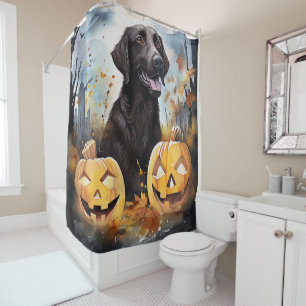 Halloween Nova Scotia With Pumpkins Scary  Shower Curtain