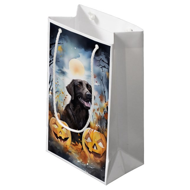 Halloween Nova Scotia With Pumpkins Scary  Small Gift Bag (Front Angled)