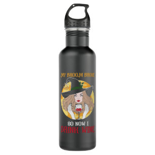 Halloween Now I Drink Wine Birthday 710 Ml Water Bottle