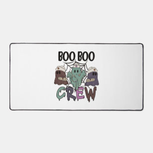 Halloween Nurse Boo Boo crew Desk Mat