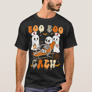 Halloween Nurse Boo Boo Crew Ghost Doctor T-Shirt
