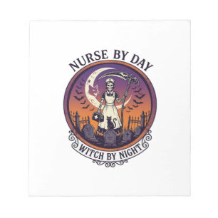 Halloween Nurse By Day_1 Notepad
