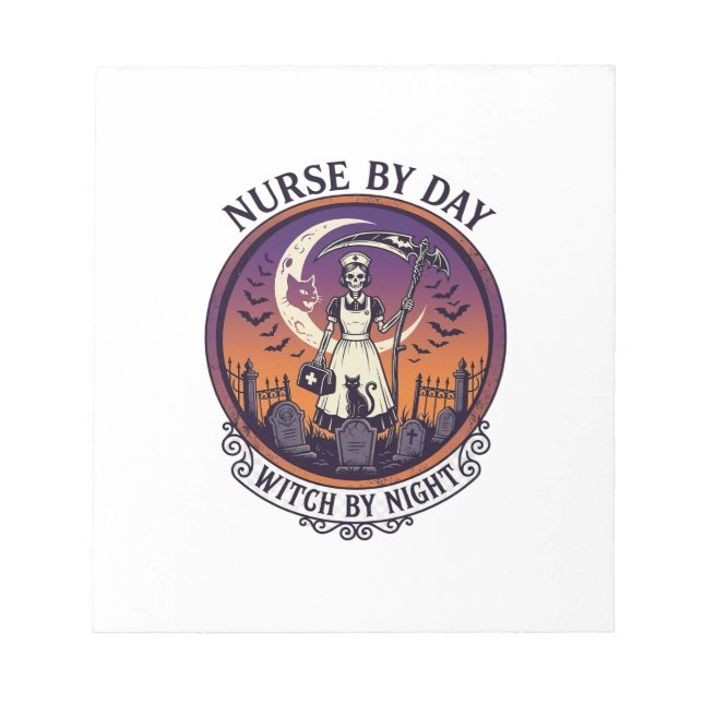 Halloween Nurse By Day_1 Notepad (Front)