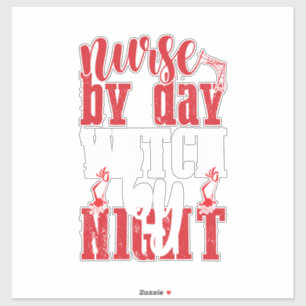 Halloween Nurse By Day Witch By Night