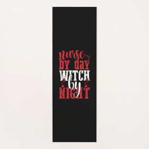 Halloween Nurse By Day Witch By Night Yoga Mat