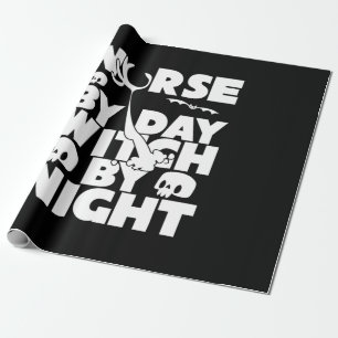 Halloween Nurse By Day Witch By Nights Wrapping Paper
