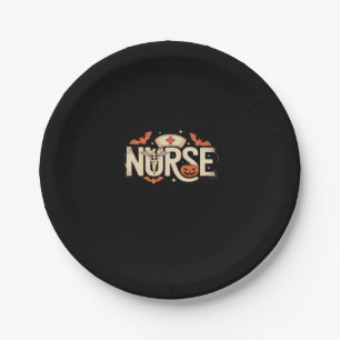 Halloween nurse Classic T-Shirt Paper Plate