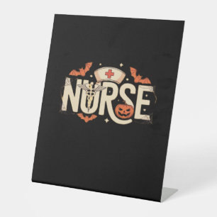 Halloween nurse Classic T-Shirt Pedestal Sign