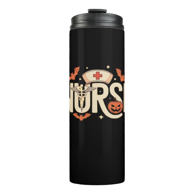 Halloween nurse Classic T-Shirt Thermal Tumbler (Front)