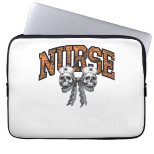 Halloween Nurse Coquette Bow Classic T-Shirt Laptop Sleeve