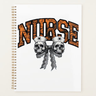 Halloween Nurse Coquette Bow Classic T-Shirt Planner