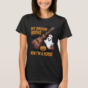 Halloween Nurse Design ER NICU Psych Peds Ghost Me T-Shirt