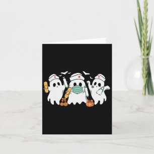 Halloween Nurse Ghost Nurses Medical Halloween Hea Card