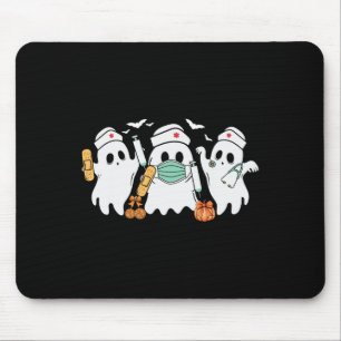 Halloween Nurse Ghost Nurses Medical Halloween Hea Mouse Mat