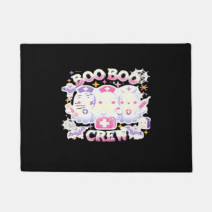 Halloween Nurse Ghost Squad Boo Boo Crew Funny Spo Doormat