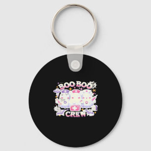 Halloween Nurse Ghost Squad Boo Boo Crew Funny Spo Key Ring
