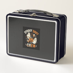 Halloween Nurse Ghost Squad Metal Lunch Box