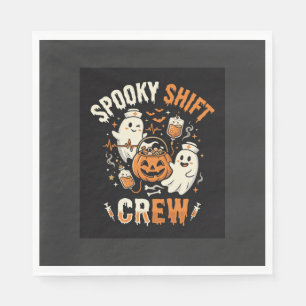 Halloween Nurse Ghost Squad Napkin