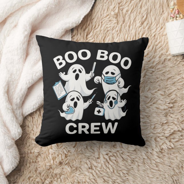 Halloween Nurse Gift Boo Boo Crew Nurse Cushion (Blanket)