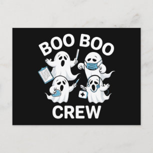Halloween Nurse Gift Boo Boo Crew Nurse Postcard