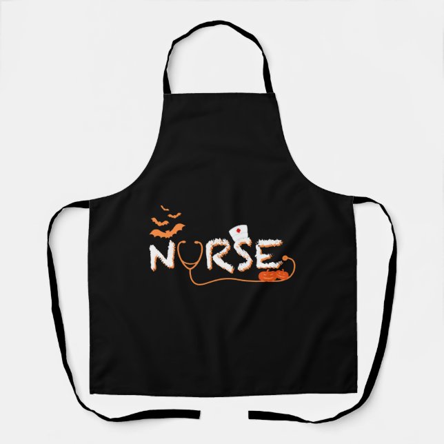 Halloween Nurse, Halloween Nursing, Nurse Costume Apron (Front)