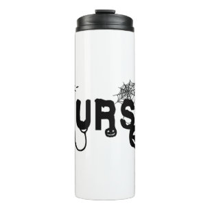 Halloween Nurse Hospital Thermal Tumbler