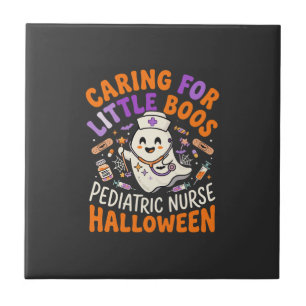 Halloween Nurse Little Boos Tile