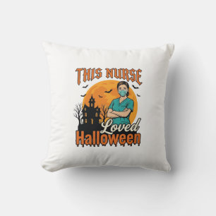 Halloween Nurse Loved Halloween Vintage Spooky_1 Cushion