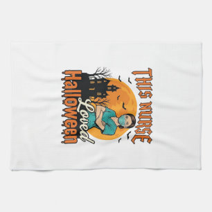 Halloween Nurse Loved Halloween Vintage Spooky_1 Tea Towel