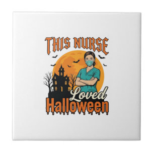 Halloween Nurse Loved Halloween Vintage Spooky_1 Tile
