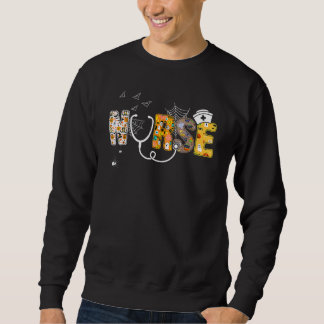 Halloween Nurse Nursing Cute Health Worker Hallowe Sweatshirt
