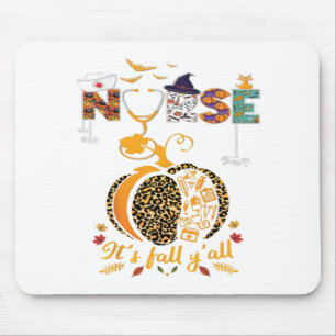 Halloween Nurse Nursing Thanksgiving Health Worker Mouse Mat