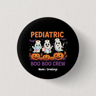 Halloween Nurse Paediatrics Boo Boo Crew Funny Spo 3 Cm Round Badge