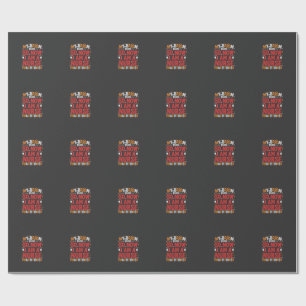 Halloween Nurse Practitioner Broom Broke Design Wrapping Paper