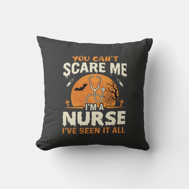 Halloween Nurse Scare Me Cushion (Front)
