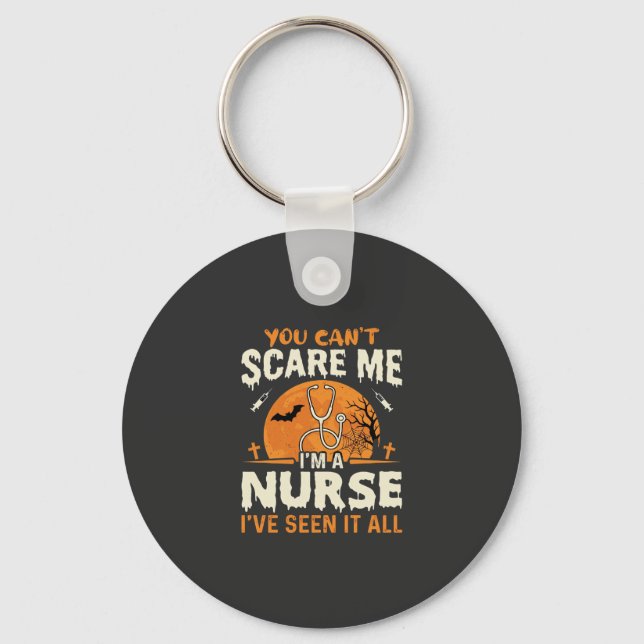 Halloween Nurse Scare Me Key Ring (Front)
