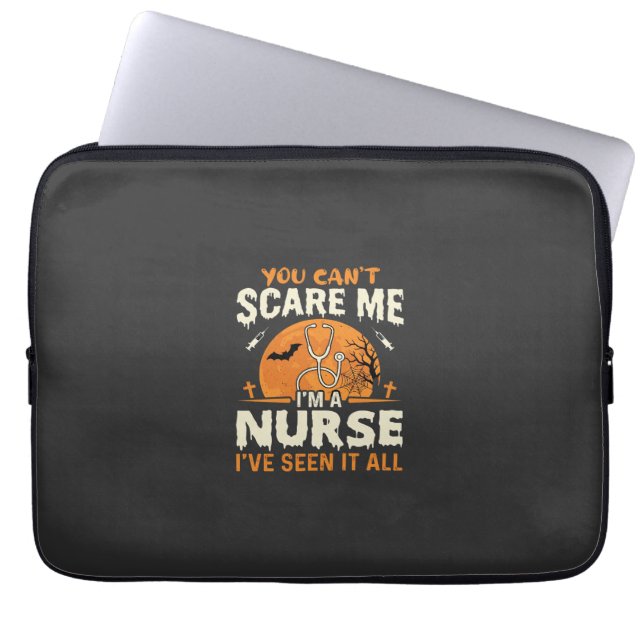 Halloween Nurse Scare Me Laptop Sleeve (Front)