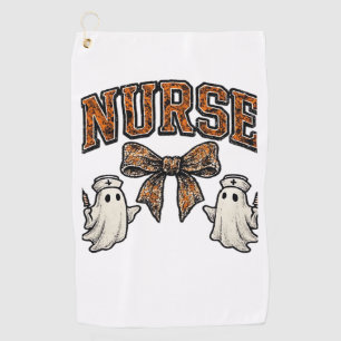 Halloween Nurse Scary Coquette Bow Classic T-Shirt Golf Towel
